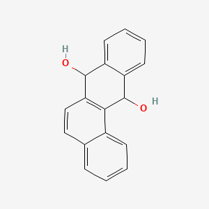 molecular formula C18H14O2 B15400839 Benz(a)anthracene-7,12-diol, 7,12-dihydro- CAS No. 4615-78-5