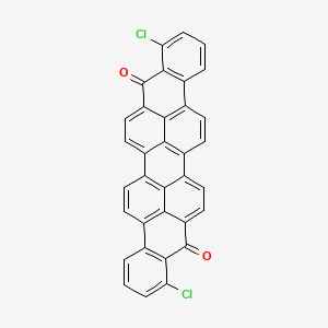 molecular formula C34H14Cl2O2 B15401082 Benzo[rst]phenanthro[10,1,2-cde]pentaphene-9,18-dione, 1,10-dichloro- CAS No. 3566-65-2