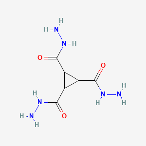 molecular formula C6H12N6O3 B15401265 Cyclopropane-1,2,3-tricarbohydrazide CAS No. 5337-15-5