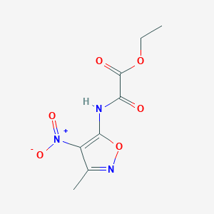 molecular formula C8H9N3O6 B15401279 Ethyl[(3-methyl-4-nitro-1,2-oxazol-5-yl)amino](oxo)acetate CAS No. 41230-60-8