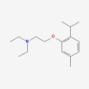 molecular formula C16H27NO B15401327 2-Thymoloxytriethylamine CAS No. 3562-20-7