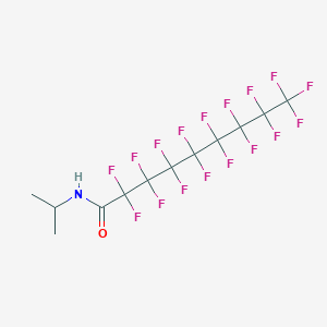 molecular formula C12H8F17NO B15401396 2,2,3,3,4,4,5,5,6,6,7,7,8,8,9,9,9-heptadecafluoro-N-(propan-2-yl)nonanamide CAS No. 6104-22-9