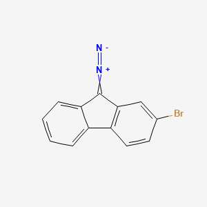molecular formula C13H7BrN2 B15401523 2-Bromo-9-diazafluorene CAS No. 7235-96-3