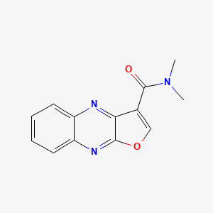 molecular formula C13H11N3O2 B15401532 N,N-dimethylfuro[3,2-b]quinoxaline-3-carboxamide CAS No. 74151-99-8