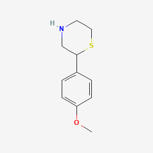 molecular formula C11H15NOS B15401553 2-(4-Methoxyphenyl)thiomorpholine CAS No. 1001940-39-1