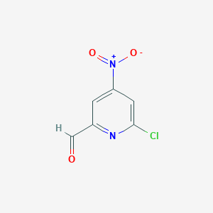 molecular formula C6H3ClN2O3 B15401558 6-Chloro-4-nitropicolinaldehyde 