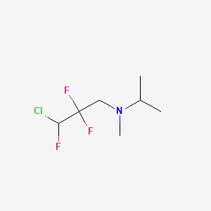molecular formula C7H13ClF3N B15401643 Propylamine, 3-chloro-2,2,3-trifluoro-N-isopropyl-N-methyl- CAS No. 32786-65-5