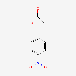 molecular formula C9H7NO4 B15401820 4-(4-Nitrophenyl)oxetan-2-one CAS No. 35202-08-5
