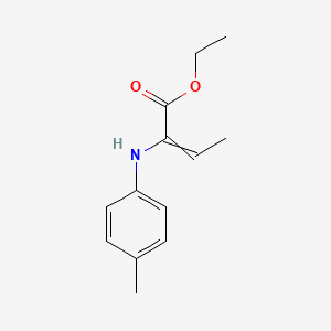 molecular formula C13H17NO2 B15401832 Ethyl 2-(4-methylanilino)but-2-enoate CAS No. 926893-72-3