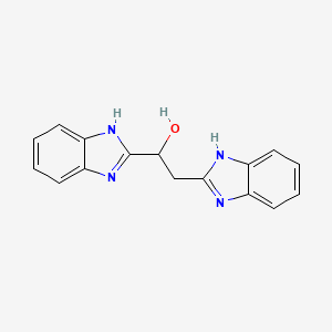 molecular formula C16H14N4O B15401845 1,2-bis(1H-benzimidazol-2-yl)ethanol CAS No. 47165-29-7