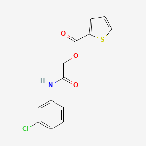 molecular formula C13H10ClNO3S B15401929 [2-(3-Chloroanilino)-2-oxoethyl] thiophene-2-carboxylate CAS No. 391264-22-5