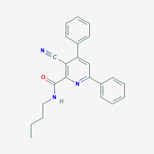 molecular formula C23H21N3O B15401938 N-Butyl-3-cyano-4,6-diphenylpyridine-2-carboxamide CAS No. 922522-95-0