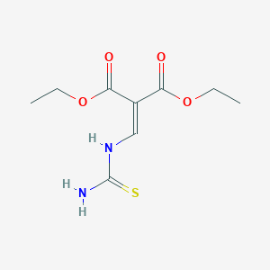 molecular formula C9H14N2O4S B15401940 Diethyl 2-(thioureidomethylene)malonate 
