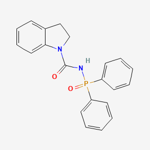 molecular formula C21H19N2O2P B15401948 N-(Diphenylphosphoryl)-2,3-dihydro-1H-indole-1-carboxamide CAS No. 922712-25-2