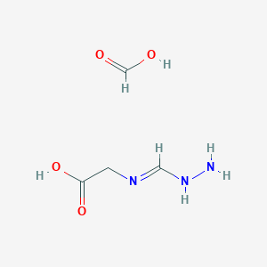 molecular formula C4H9N3O4 B15402043 Formic acid;2-(hydrazinylmethylideneamino)acetic acid CAS No. 923060-83-7