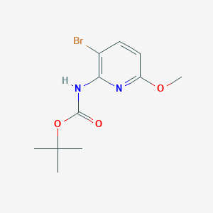 molecular formula C11H15BrN2O3 B15402112 Tert-butyl 3-bromo-6-methoxypyridin-2-ylcarbamate CAS No. 1196157-15-9