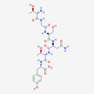 molecular formula C26H39N7O12 B15402190 L-Threonylglycyl-L-seryl-L-asparaginyl-L-threonyl-L-tyrosine CAS No. 922492-90-8