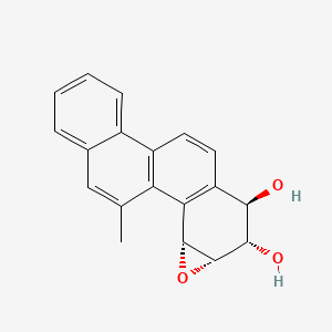 molecular formula C19H16O3 B15402192 anti-1,2,3,4-Tetrahydro-5-methylchrysene-1,2-diol-3,4-epoxide CAS No. 111901-39-4