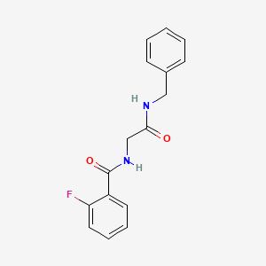 molecular formula C16H15FN2O2 B15402198 n-(2-(Benzylamino)-2-oxoethyl)-2-fluorobenzamide CAS No. 848070-27-9
