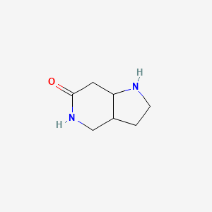 molecular formula C7H12N2O B15402403 Hexahydro-1H-pyrrolo[3,2-C]pyridin-6(2H)-one CAS No. 1196145-05-7