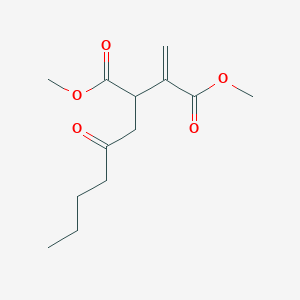 molecular formula C13H20O5 B15402519 Dimethyl 2-methylidene-3-(2-oxohexyl)butanedioate CAS No. 927386-08-1