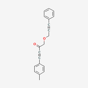 molecular formula C20H16O2 B15402546 4-(4-Methylphenyl)-1-[(3-phenylprop-2-yn-1-yl)oxy]but-3-yn-2-one CAS No. 923026-46-4