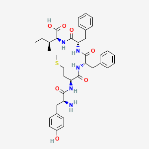 molecular formula C38H49N5O7S B15402610 L-Tyrosyl-L-methionyl-L-phenylalanyl-L-phenylalanyl-L-isoleucine CAS No. 918527-91-0