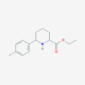 molecular formula C15H21NO2 B15402653 Ethyl 6-P-tolylpiperidine-2-carboxylate CAS No. 1137469-72-7