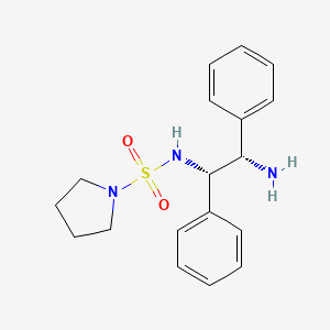 molecular formula C18H23N3O2S B15402714 N-[(1S,2S)-2-amino-1,2-diphenylethyl]pyrrolidine-1-sulfonamide CAS No. 919087-70-0