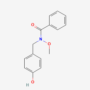 molecular formula C15H15NO3 B15402737 N-[(4-Hydroxyphenyl)methyl]-N-methoxybenzamide CAS No. 922517-02-0