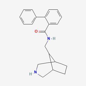 molecular formula C21H24N2O B15402743 N-[(3-Azabicyclo[3.2.1]octan-8-yl)methyl][1,1'-biphenyl]-2-carboxamide CAS No. 920016-85-9