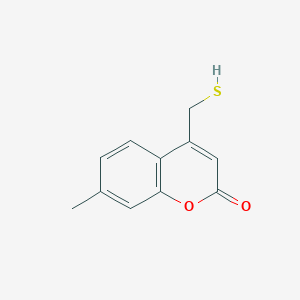 molecular formula C11H10O2S B15402830 2H-1-Benzopyran-2-one, 4-(mercaptomethyl)-7-methyl- CAS No. 922526-48-5
