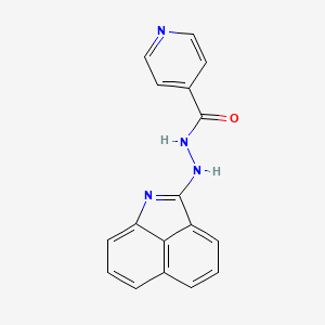 molecular formula C17H12N4O B15402899 N'-(benzo[cd]indol-2-yl)pyridine-4-carbohydrazide CAS No. 5662-55-5