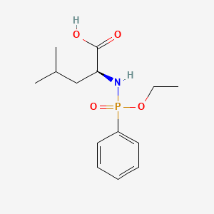 molecular formula C14H22NO4P B15402917 N-[Ethoxy(phenyl)phosphoryl]-L-leucine CAS No. 918794-09-9