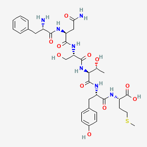 molecular formula C34H47N7O11S B15402947 L-Phenylalanyl-L-asparaginyl-L-seryl-L-threonyl-L-tyrosyl-L-methionine CAS No. 848350-87-8