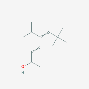 molecular formula C13H24O B15402951 7,7-Dimethyl-5-(propan-2-yl)octa-3,5-dien-2-ol CAS No. 919516-38-4