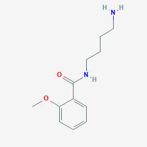 molecular formula C12H18N2O2 B15403031 N-(4-Aminobutyl)-2-methoxybenzamide CAS No. 90663-30-2