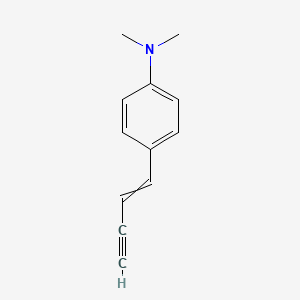molecular formula C12H13N B15403113 4-(But-1-en-3-yn-1-yl)-N,N-dimethylaniline CAS No. 922528-78-7