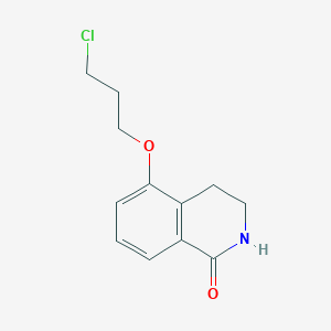 molecular formula C12H14ClNO2 B154033 5-(3-Chloro-propoxy)-3,4-dihydro-2H-isoquinolin-1-one CAS No. 129075-87-2