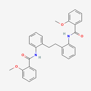 molecular formula C30H28N2O4 B15403310 N,N'-[Ethane-1,2-diyldi(2,1-phenylene)]bis(2-methoxybenzamide) CAS No. 918306-25-9