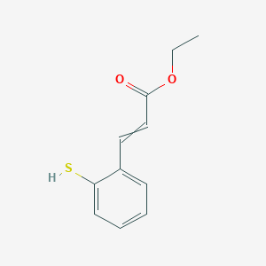molecular formula C11H12O2S B15403333 Ethyl 3-(2-sulfanylphenyl)prop-2-enoate CAS No. 868945-85-1
