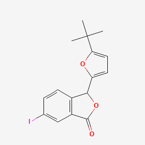 molecular formula C16H15IO3 B15403349 3-(5-tert-Butylfuran-2-yl)-6-iodo-2-benzofuran-1(3H)-one CAS No. 888498-14-4