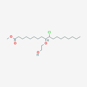 molecular formula C21H41ClO4 B15403425 Methyl 10-chloro-9-(2-hydroxyethoxy)octadecanoate CAS No. 918890-71-8