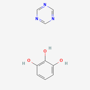 molecular formula C9H9N3O3 B15403475 Benzene-1,2,3-triol;1,3,5-triazine CAS No. 875776-11-7