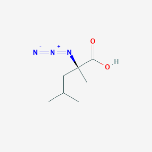 molecular formula C7H13N3O2 B15403537 Pentanoic acid, 2-azido-2,4-dimethyl-, (2S)- CAS No. 849371-93-3