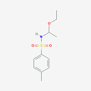 molecular formula C11H17NO3S B15403603 Benzenesulfonamide, N-(1-ethoxyethyl)-4-methyl- CAS No. 835629-11-3