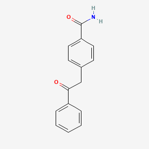 molecular formula C15H13NO2 B15403617 4-(2-Oxo-2-phenylethyl)benzamide CAS No. 885623-31-4