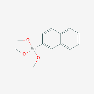 molecular formula C13H16O3Sn B15403686 Trimethoxy(naphthalen-2-yl)stannane CAS No. 915696-68-3