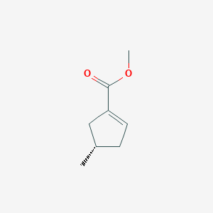 molecular formula C8H12O2 B154037 methyl (4S)-4-methylcyclopentene-1-carboxylate CAS No. 128471-66-9