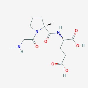 molecular formula C14H23N3O6 B15403805 N-Methylglycyl-2-methyl-L-prolyl-L-glutamic acid CAS No. 914249-36-8